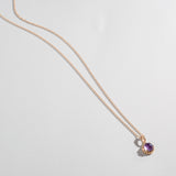 MATRIX HALO NECKLACE | AMETHYST