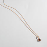 MATRIX HALO NECKLACE | GARNET
