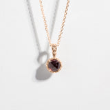 MATRIX HALO NECKLACE | GARNET