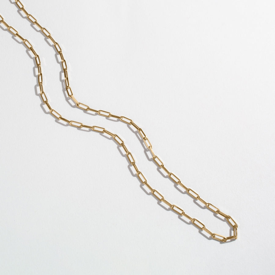 ESSENTIAL PAPERCLIP CHAIN | 14K GOLD