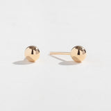 POLISHED BALL STUDS | 14K GOLD