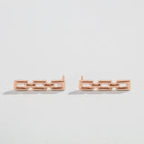 CHAIN LINK STUDS | 14K GOLD