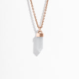 CRYSTAL POINT NECKLACE | ANGELITE