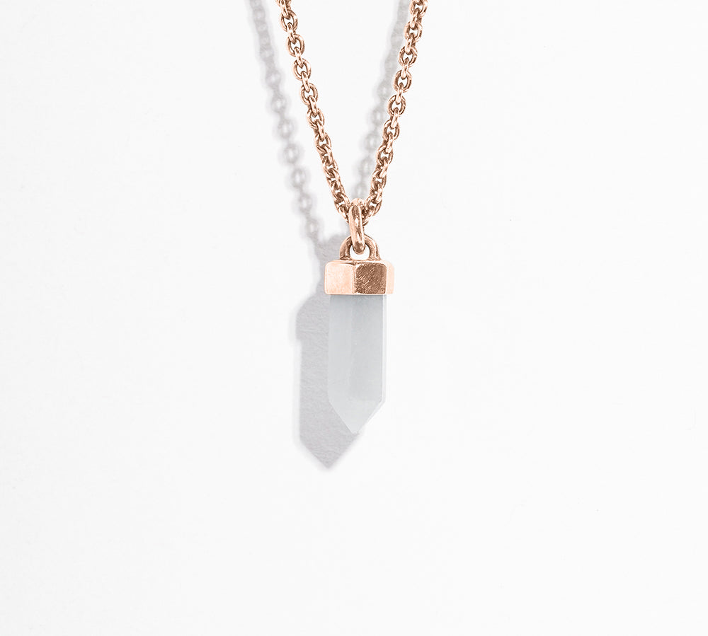 CRYSTAL POINT NECKLACE | ANGELITE