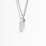 CRYSTAL POINT NECKLACE | ANGELITE