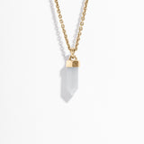 CRYSTAL POINT NECKLACE | ANGELITE