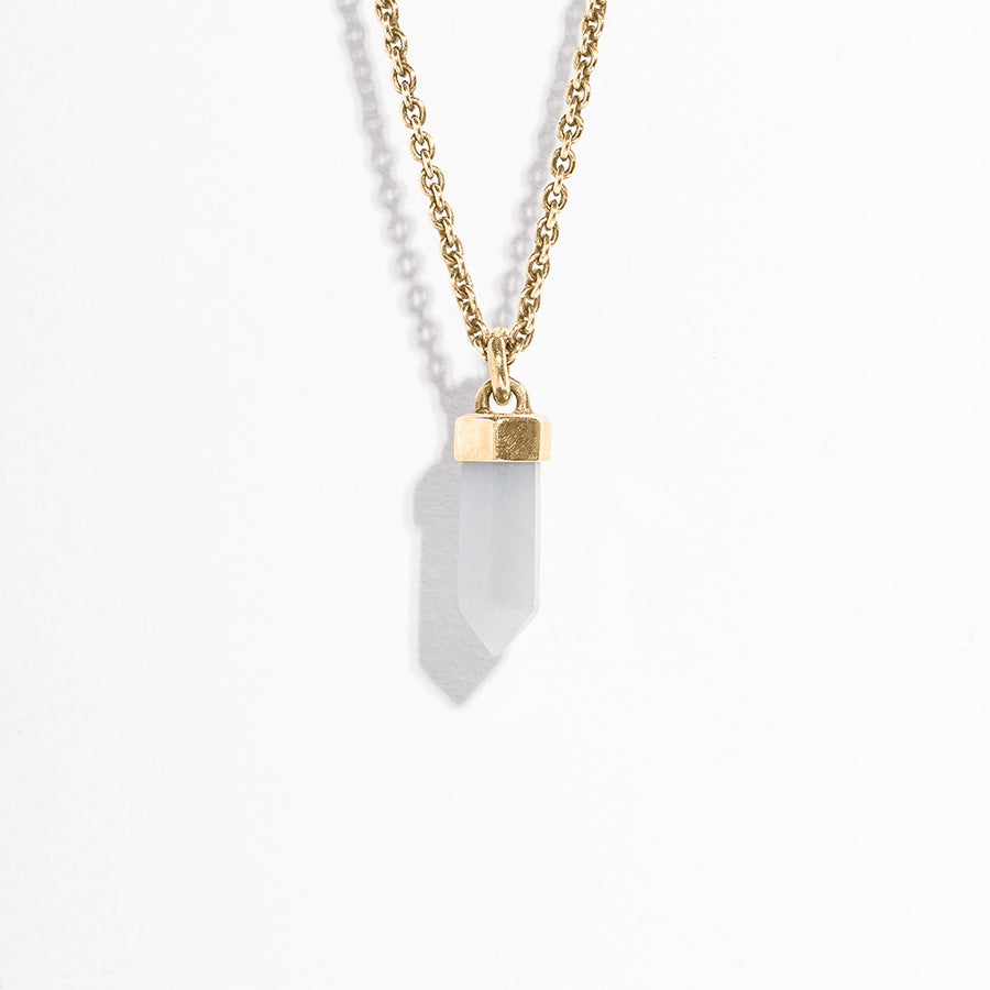 CRYSTAL POINT NECKLACE | ANGELITE