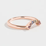 RAINBOW CONTOUR BAND | SAPPHIRES