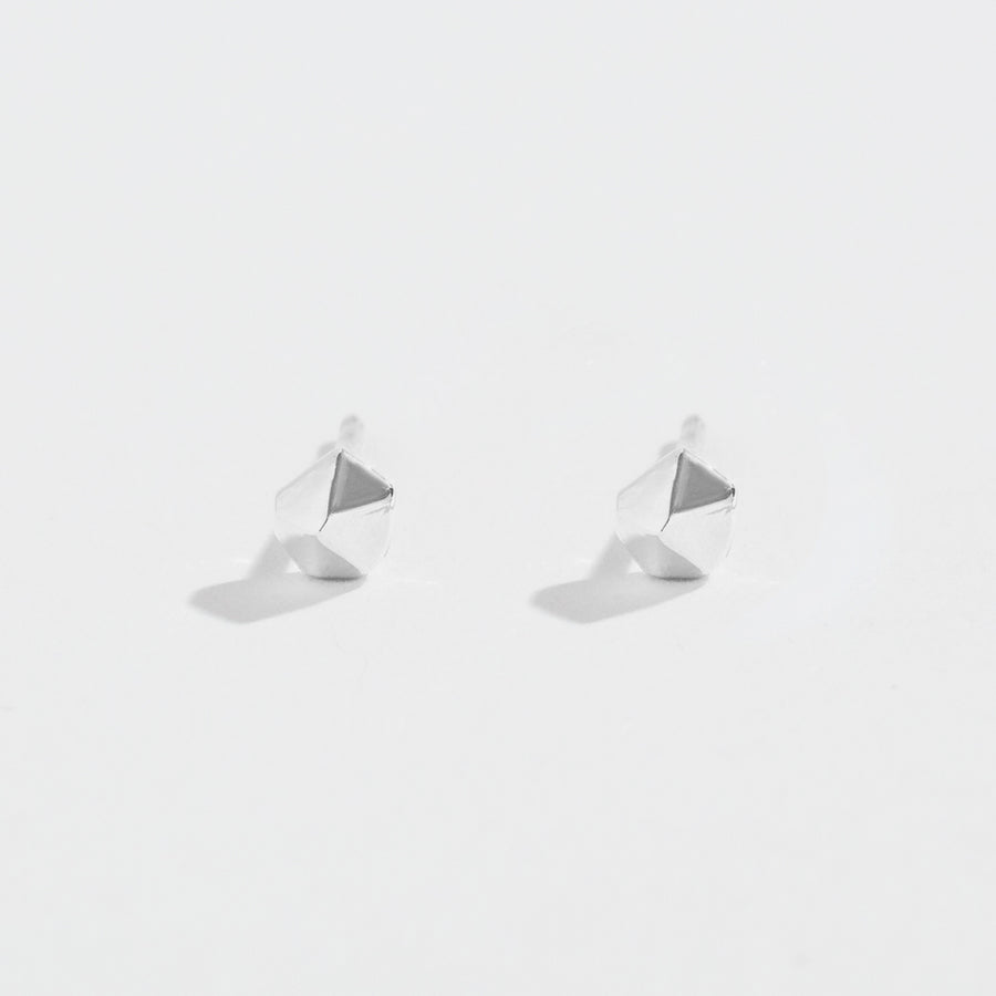 CRYSTAL POINT NUGGET STUDS | 14K GOLD