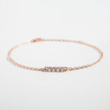 DIAMOND BAR BRACELET | 14K GOLD