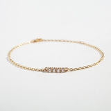 DIAMOND BAR BRACELET | 14K GOLD