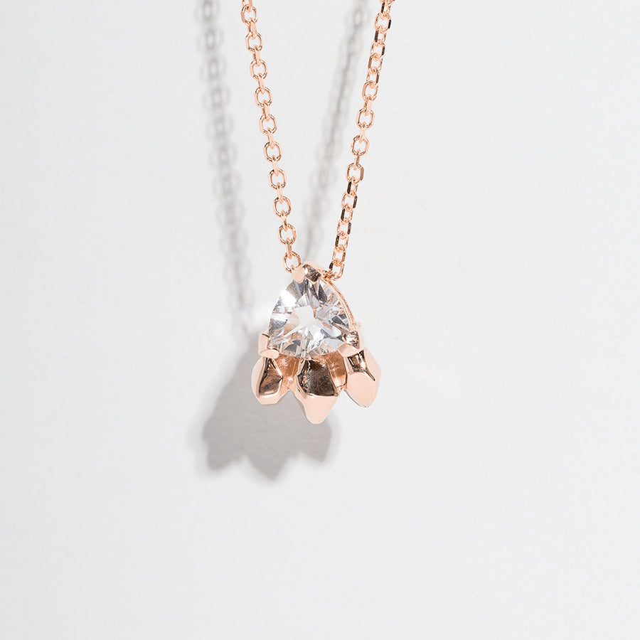 FEATHER SPEAR NECKLACE | 14K GOLD & HERKIMER DIAMOND