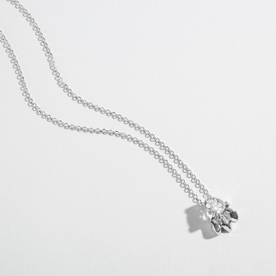 FEATHER SPEAR NECKLACE | HERKIMER DIAMOND