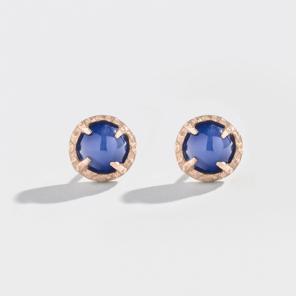 MATRIX HALO EARRINGS STAR SAPPHIRE AngelaMonacojewelry