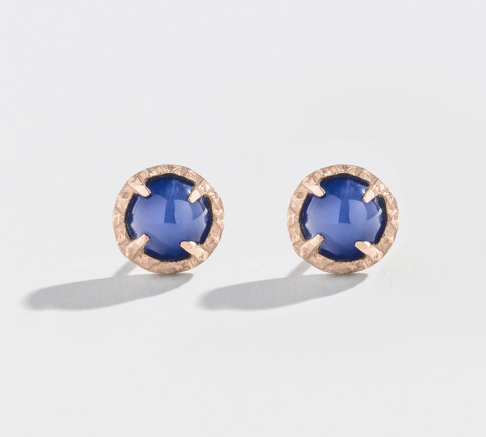 MATRIX HALO EARRINGS | STAR SAPPHIRE