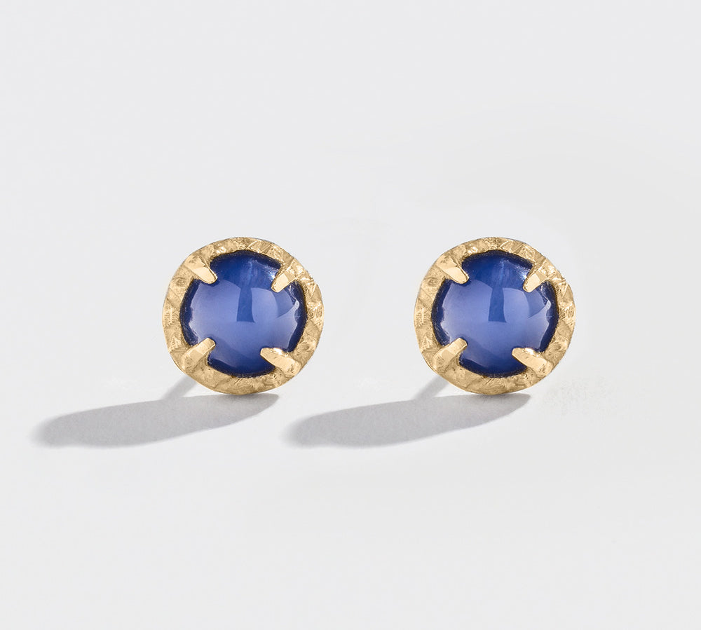 MATRIX HALO EARRINGS | STAR SAPPHIRE