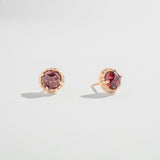 SAMPLE SALE | MATRIX HALO STUDS | GARNET