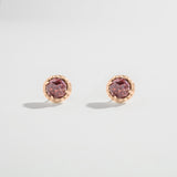 SAMPLE SALE | MATRIX HALO STUDS | GARNET