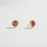 SAMPLE SALE | MATRIX HALO STUDS | GARNET