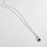 MATRIX HALO NECKLACE | GARNET