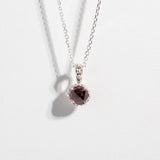 MATRIX HALO NECKLACE | GARNET