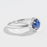 MATRIX HALO RING | 14K GOLD  | STAR SAPPHIRE