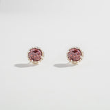 SAMPLE SALE | MATRIX HALO STUDS | GARNET