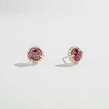 SAMPLE SALE | MATRIX HALO STUDS | GARNET