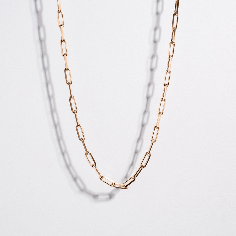 ESSENTIAL PAPERCLIP CHAIN | 14K GOLD