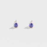 TANZANITE PRONG STUDS | 14K GOLD & TANZANITE
