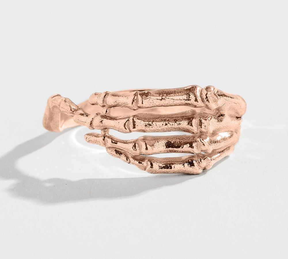 SKELETON HAND RING | 14K GOLD