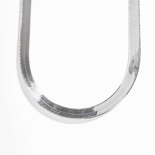 Herringbone Necklace Silver - Syster P