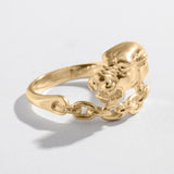 VINTAGE PANTHER IN CHAINS RING
