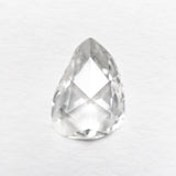 1.39ct 10.65x7.66x2.49mm VS1 F Antique Amorphous Pear Rosecut 21693-01