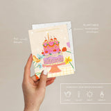 CHERRY CAKE | BIRTHDAY CARD | SEEDLINGS PLANTABLE ENVELOPE