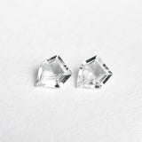 0.31cttw 2pc 4.01x3.51x1.58mm 4.00x3.49x1.54mm Shield Step Cut Sapphire Matching Pair 22794-01