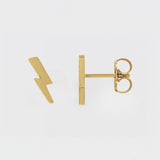 LIGHTNING STUDS | 14K GOLD