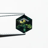 1.52ct 7.68x6.70x4.22mm Hexagon Step Cut Sapphire 25384-02