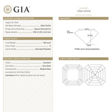 1.00ct 5.50x5.35x3.62mm GIA Internally Flawless H Cut Corner Square Step Cut 28331-01