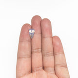3.62ct 13.78x8.39x4.54mm Shield Brilliant Sapphire 26364-01