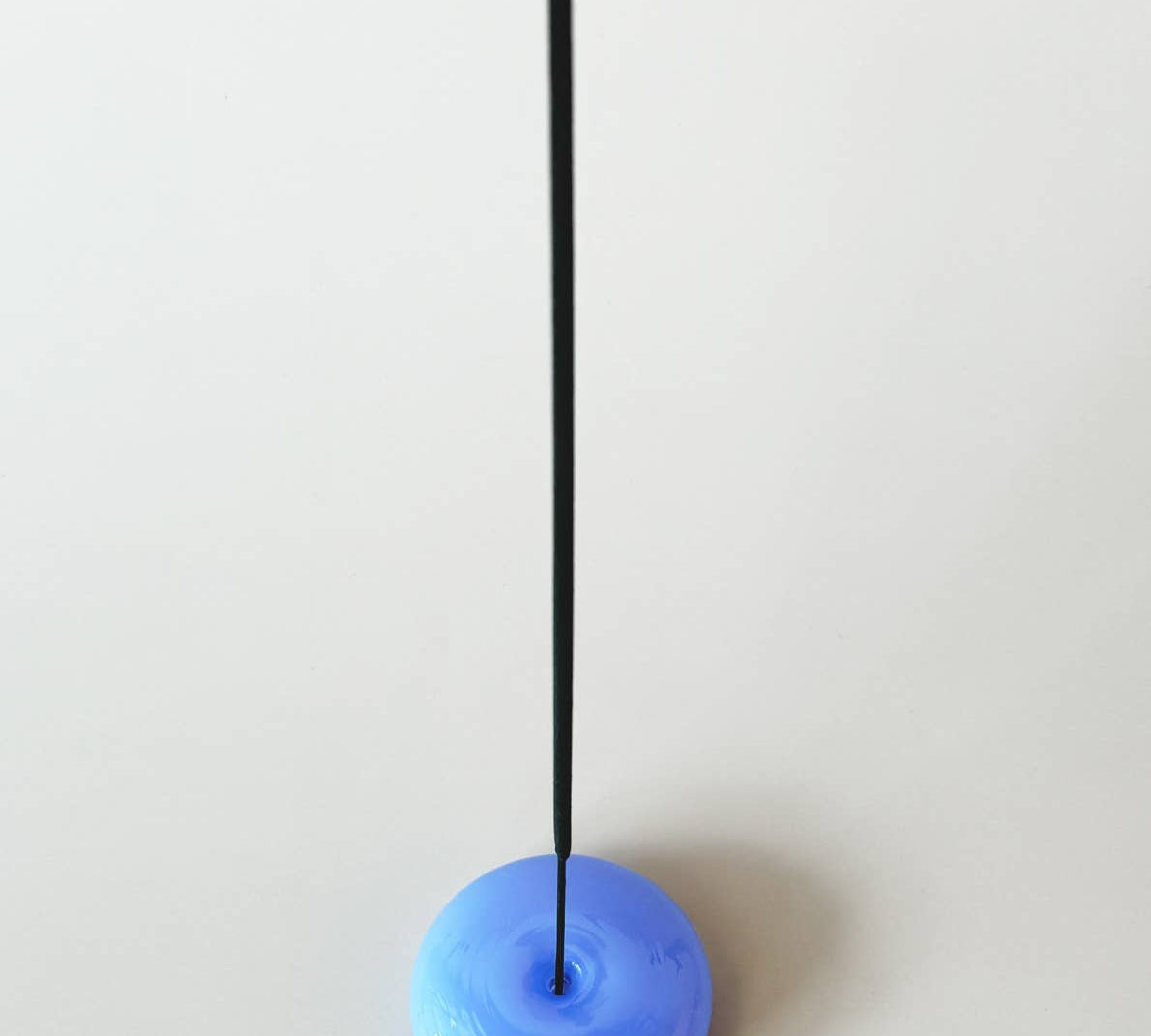MILK GLASS BUBBLE INCENSE HOLDER
