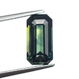 3.73ct 11.89x6.14x4.89mm Cut Corner Rectangle Step Cut Sapphire 27306-01