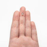 0.59ct 7.54x4.84x2.54mm Shield Rosecut 27537-41