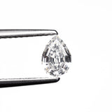 0.59ct 6.53x4.42x2.91mm SI1 F Geo Pear Step Cut 🇨🇦 27644-01