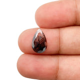 1.08ct | Salt & Pepper Pear Shape Rose Cut Lab Diamond