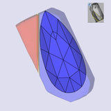 2.09ct | F/VS1 Pear Shape Rose Cut Lab Diamond (IGI)