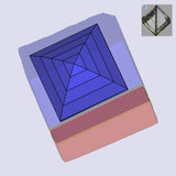 2.32ct | E/VVS2 Carre Shape Step Cut Lab Diamond (IGI)