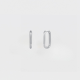 RECTANGULAR HOOP | SILVER