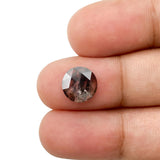 1.55ct | Salt & Pepper Round Shape Rose Cut Lab Diamond