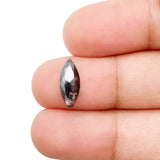 1.16ct | Salt & Pepper Marquise Shape Rose Cut Lab Diamond